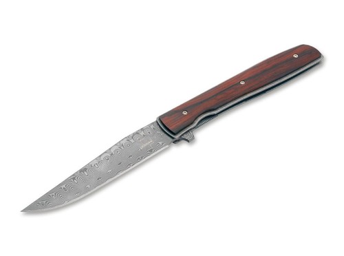 BÖKER PLUS® Urban Trapper Cocobolo Damast Pocket Knife 3.46" Blade - 01BO176DAM - Picture 9 of 15