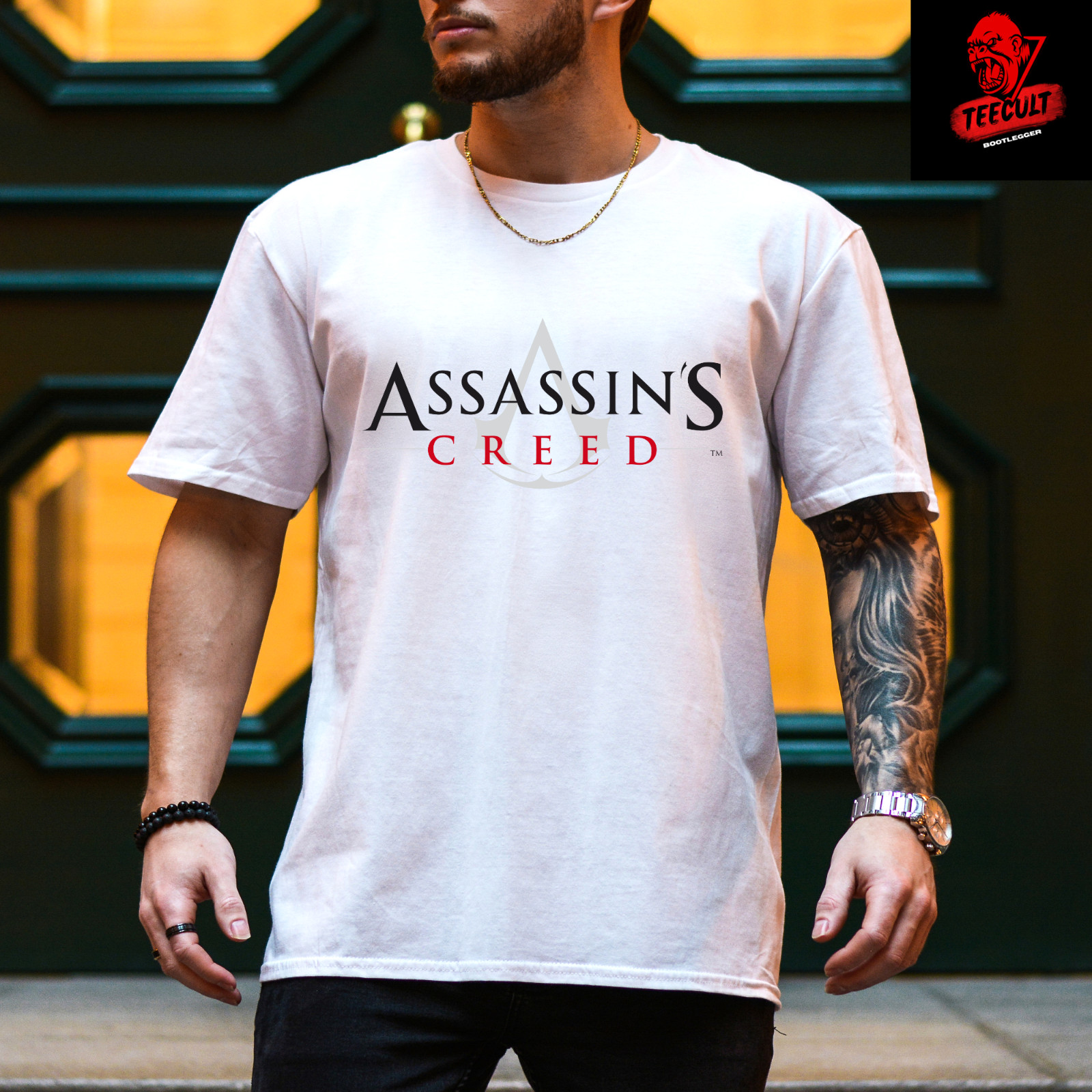 ASSASIN'S CREED Gamer Logo Tee | Unisex Heavy Cotton T-Shirt S–3XL