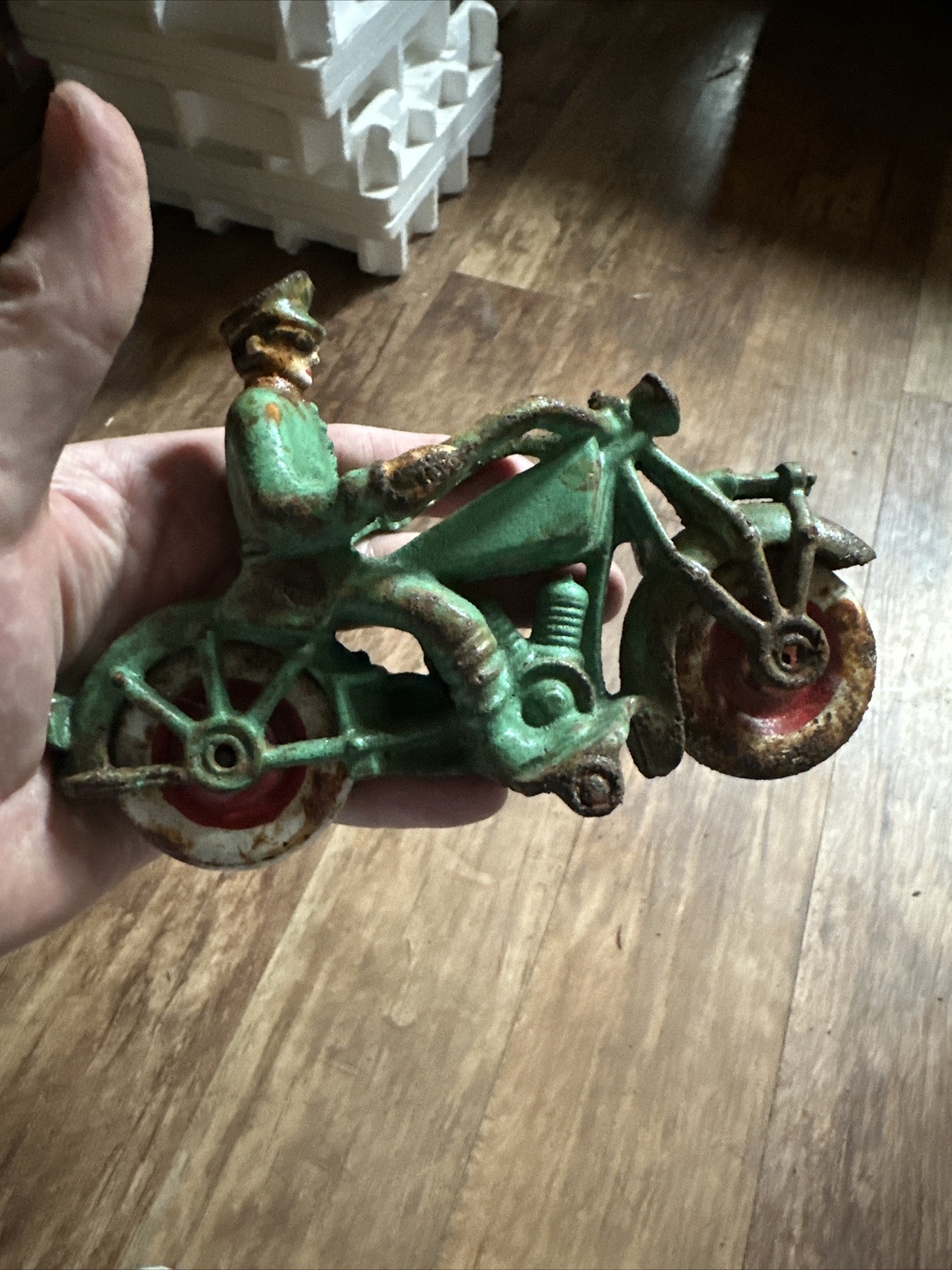 Vintage Hurley Motorcycle Cast Iron Toy eBay