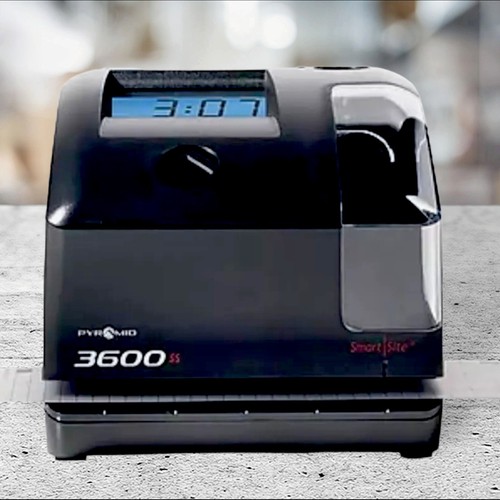 Sistema orologio con scheda punzone piramide nero 3600SS | veloce S/H - Foto 2 di 7