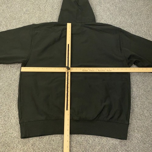 Stussy Champion Pigment Dyed Hoodie Mens XXL Black Sweatshirt NWT - Picture 5 of 7