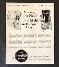 Coca Cola Soda Advertisement 1940 American Life Newspaper Coke Vintage Print AD