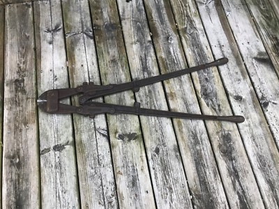#ad #ad HK Porter No. 3 Bolt Cutters HKP USA Bulldog Damaged Jaws 1892 Parts Vintage 36quot; $59.95
