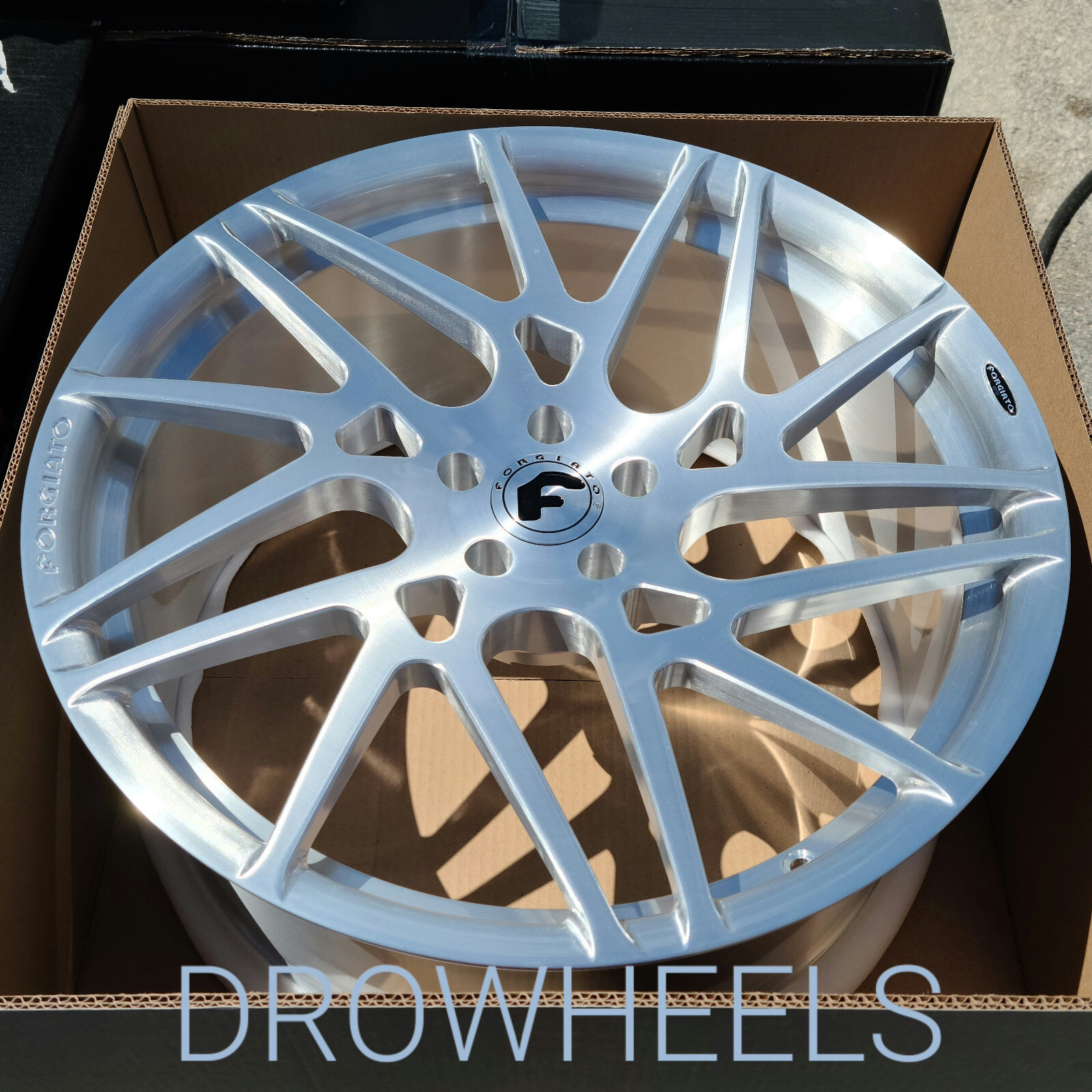 22" FORGIATO TWISTED MAGLIA-2 MONOBLOCK WHEELS 5X112 BRUSHED BENZ BENTLEY AUDI