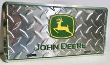 John Deere Diamond Plate  License Plate # 2564  (49x95)