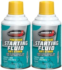 Johnsens 6732 Premium Starting Fluid for Gas and diesel engines 7.2oz, 2 Pack