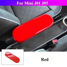 For Mini Cooper J01 J05 Console Storage Box Armrest Panel Cover Sticker Trim Red