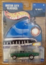 Hot Wheels Motor City Classics '67 Pontiac GTO Green Diecast 1:64 NIB