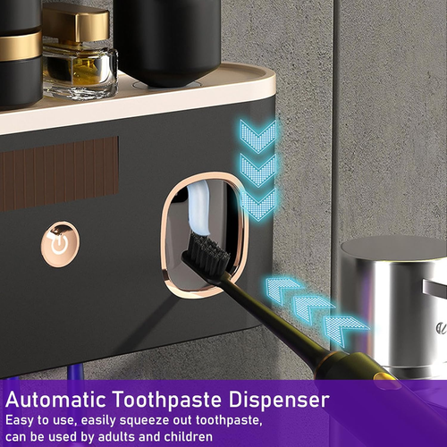 Intelligent Toothbrush Sanitizer Holder Automatic UV Sterilization Wall Mounted - Picture 7 of 12
