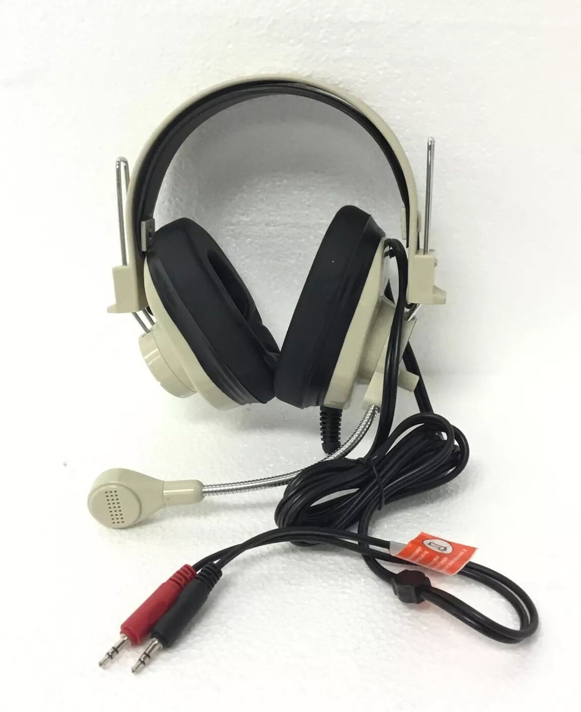 4x NEW Califone CA-2 Wired 3.5mm Stereo Headphones -Beige - 