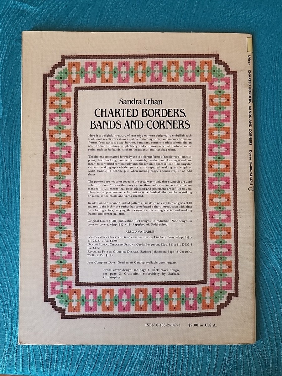 Charted Borders, Bands and Corners by Sandra Urban 104 Designs for