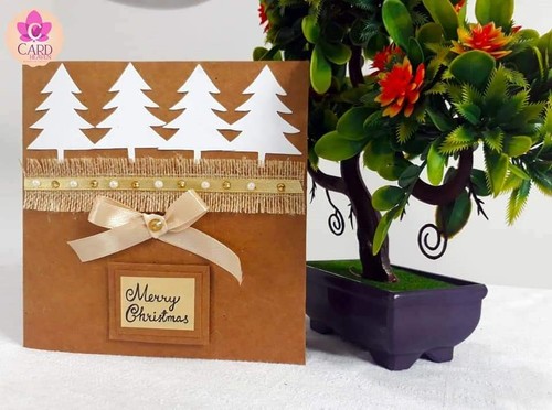 Biglietto natalizio con pietre preziose personalizzato e fatto a mano - Foto 11 di 12