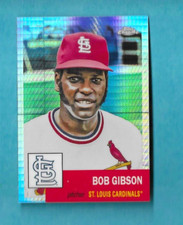 BOB GIBSON 2022 Topps Chrome Platinum SILVER PRISM Refractor #268 1953 DESIGN