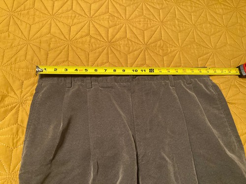 Arnold Palmer - Men's - Pleated Shorts - Size 38 - Brown and Gray - Picture 5 of 11