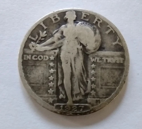 1927 Standing Liberty Quarter Nice Piece 90% Silver