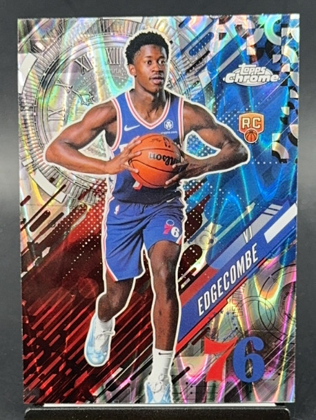 Vj Edgecombe 2025-26 Topps Chrome Lava Go Time RC Philadelphia 76ers #GT-18