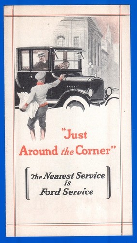 1920's Ford MODEL T Service Color Sales Brochure