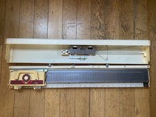 Brother KH-230 Chunky Knitting Machine and KR-230 Ribber Working with Manuals