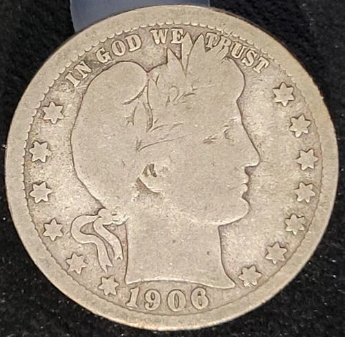 1906 O New Orleans Mint Barber Quarter