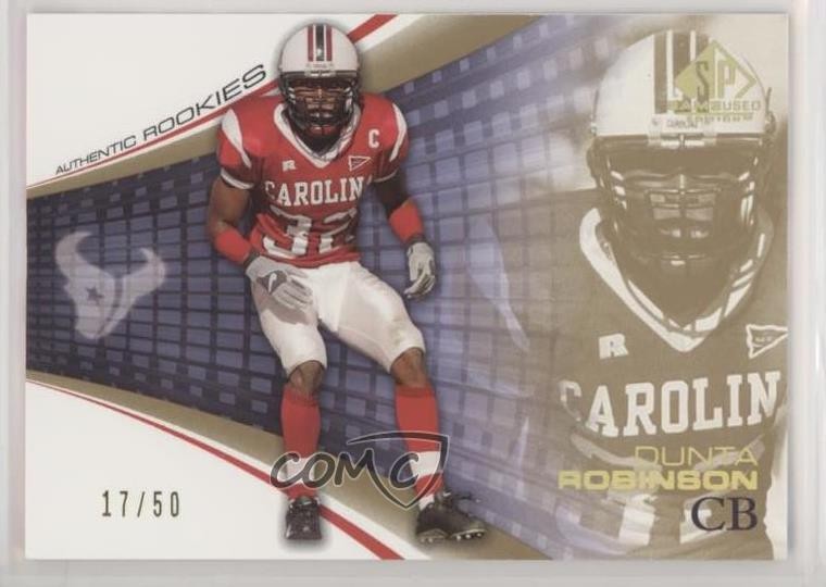 2004 SP Game Used Edition Gold 17/50 Dunta Robinson #104 Rookie RC 0b2
