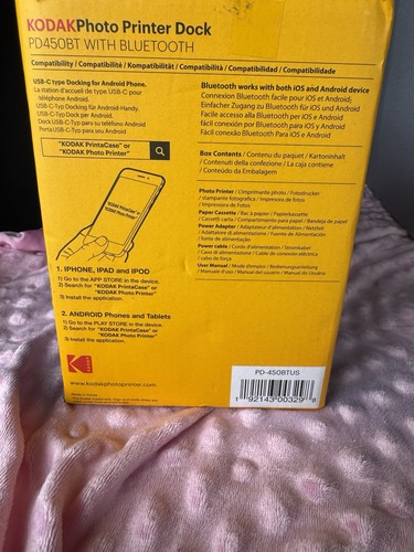Kodak Photo Printer Dock pd450bt With Bluetooth - Afbeelding 17 van 17