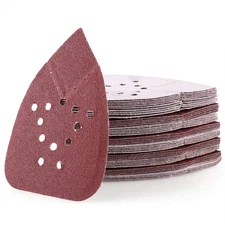 80 Grit Sanding Pads for Black and Decker Mouse Sanders, 50PCS Hook and Loop ...