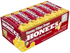 Honees Honey Filled Drops, 1.60 Bars Pack of 24 
