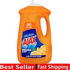 Ultra Liquid Dish Soap Orange Scent, Triple Action, 90 fl oz Bottle