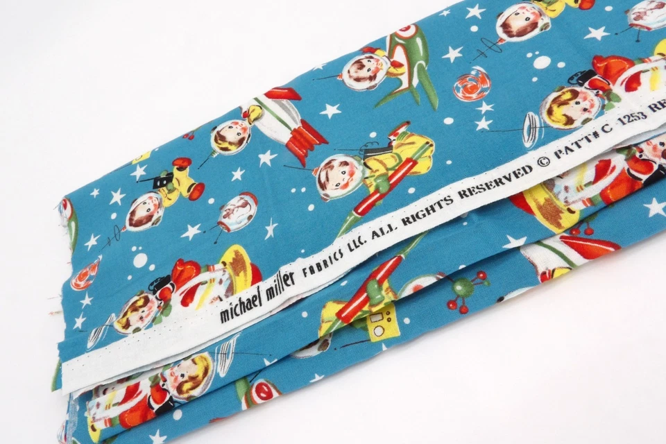 Telas retro Rocket Rascals de Michael Miller (100 % algodón) - 1 yarda - nuevas Foto 2 de 4