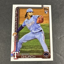 Marc Church Rookie #US227 2025 Topps Update Texas Rangers Baseball Card MLB NM