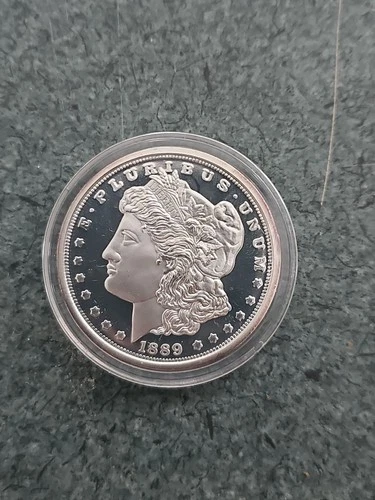 1889 CC Morgan Silver Dollar Proof Coin; National Collectors Mint X2