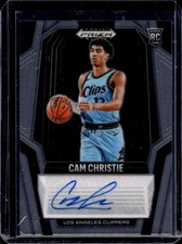 2024-25 Panini Prizm Black Cam Christie RC Auto #RS-CAM Clippers Rookie