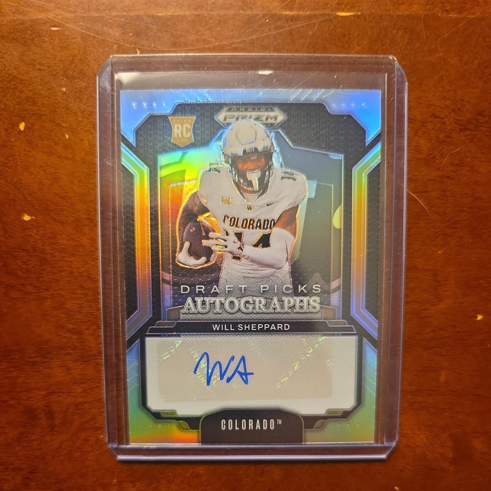 2025 Panini Prizm Draft Picks Autographs Silver Prizm Auto Will Sheppard RC