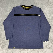 Vintage OTB One Tough Brand Shirt Teen Size XL (fit Mens M) Blue Long Sleeve Y2K