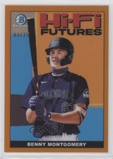2022 Bowman Hi-Fi Futures Orange Refractor 3/25 Benny Montgomery #HIFI-2 s3g