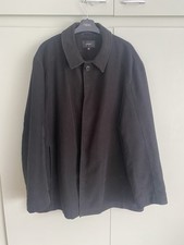 Men’s Next Black Moleskin Cotton Coat Jacket Size XL Good Condition