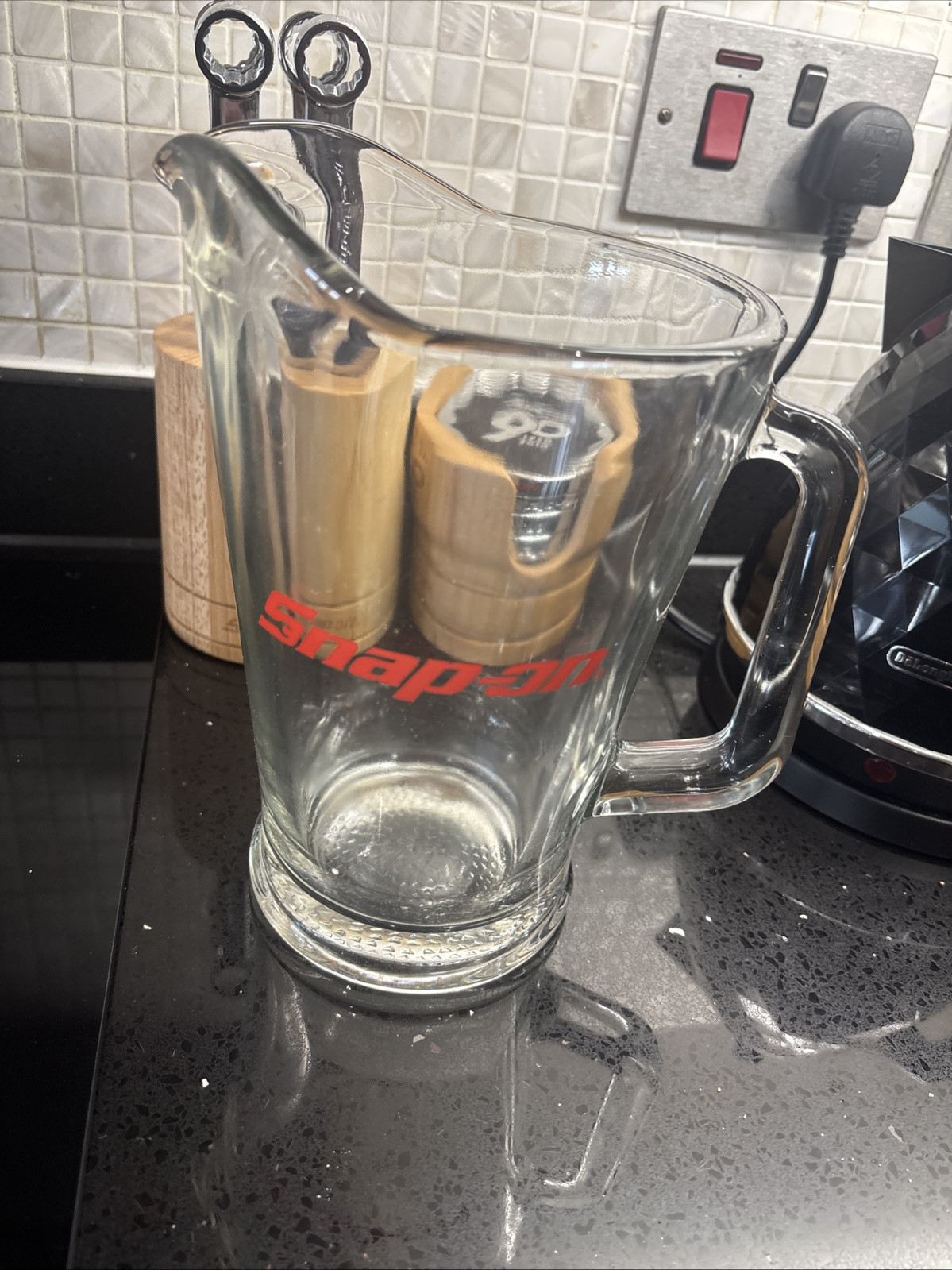 *New* Snap On Tools Glass Jug Water Lemonade