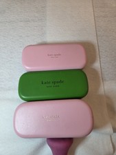 Kate Spade hard shell glasses cases set of 3-2 medium and one large