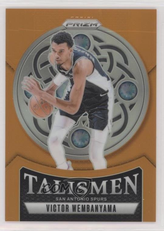 2024-25 Panini Prizm Talismen Orange Prizm 47/49 Victor Wembanyama #10 0y42