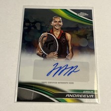 2025 Topps Chrome Tennis Erika Andreeva AUTO Autograph Card # CA-EAA (CL2)