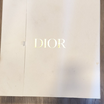 Dior White Rectangular Gift Box with Branded Tissue Paper