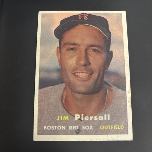 Jim Piersall #75 1957 Topps card