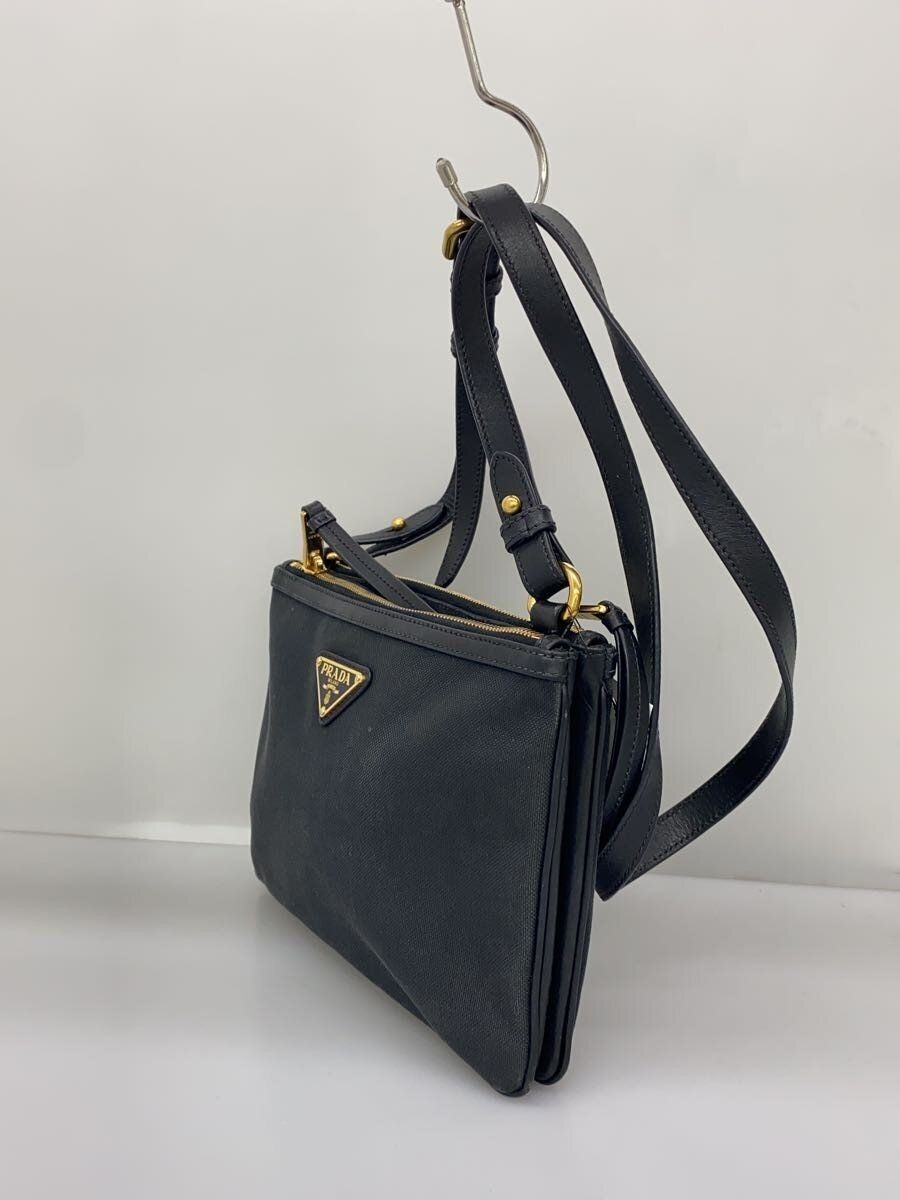 PRADA SHOULDER BAG SACOSH NYLON Black Used thumbnail 2