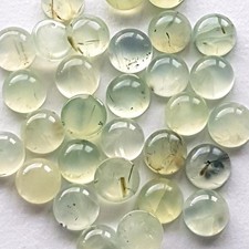 Prehanite 8mm For Making Jewelry Round Cabochon Loose Gemstone