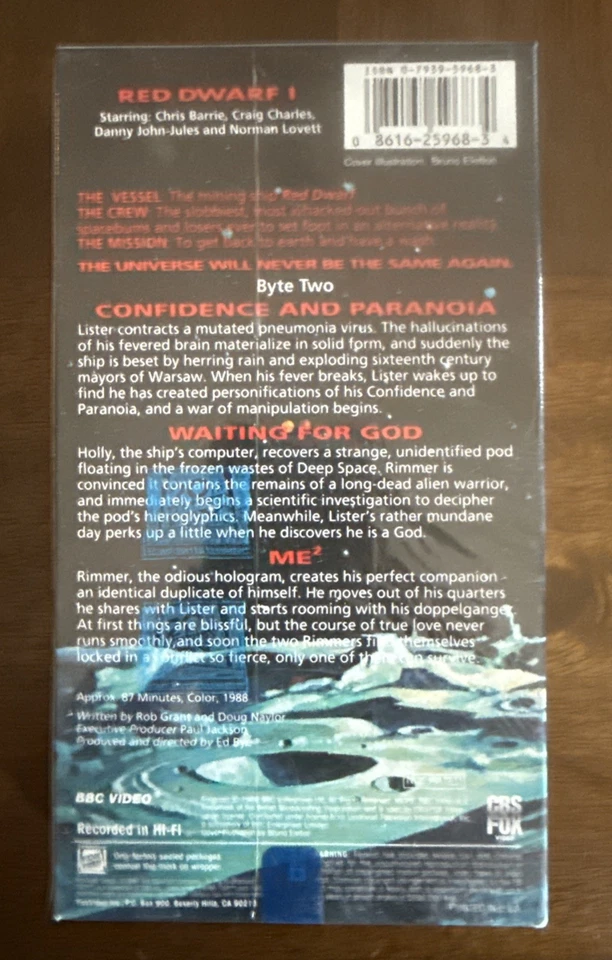 Red Dwarf I Confidence & Paranoia Byte Two (VHS, 1988, BBC)  - Image 2 of 4