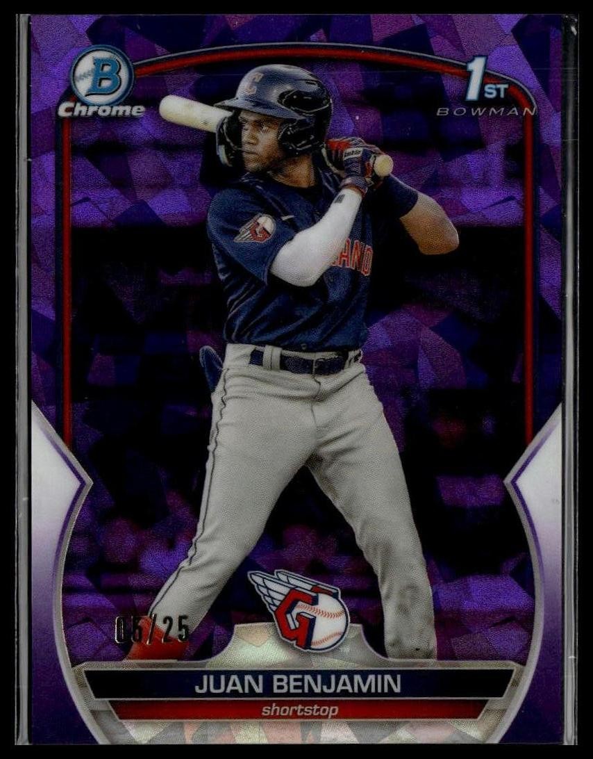 2023 Bowman Chrome Sapphire Edition #BCP-151 Juan Benjamin Prospects Purple #/25