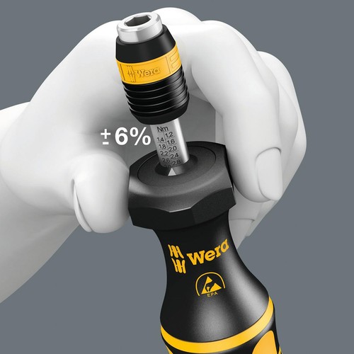 Wera Adjustable ESD Safe Torque Screwdriver w/ Quick Release Chuck 05074730001 - Picture 6 of 6