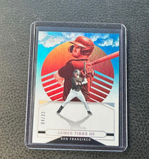 2025 Panini Three and Two James Tibbs III On The Horizon Rookie Holo Blue 04/32