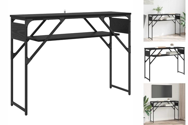Konsolentisch Schwarz Eichen-Optik 105X30X75Cm Holzwerkstoff-image