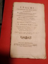 Varisco, I salmi volgarizzati... Milano, Imper. Mon. S. Ambr. 1788